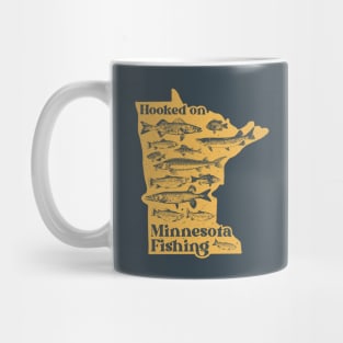 Hooked on Minnesota Fishing - Vintage MN Sportsman Souvenir Mug